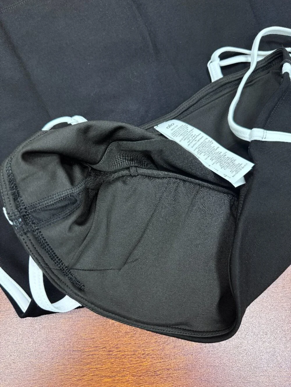 NWT 😍 Alo Yoga Black&White Airbrush Streamlined Dress 👗 Waist-cinching skirt